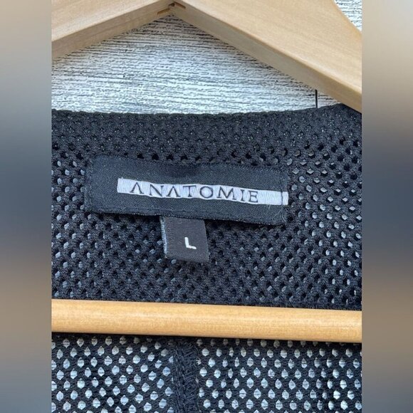 ANATOMIE  black mesh motto jacket size large - Picture 3 of 8
